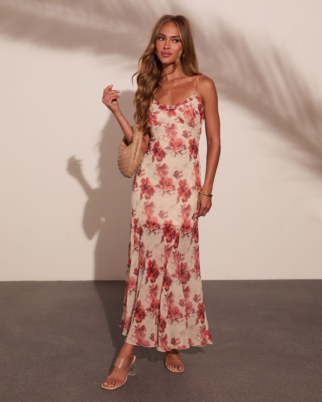 Petal Paradise Slip Floral Maxi Dress