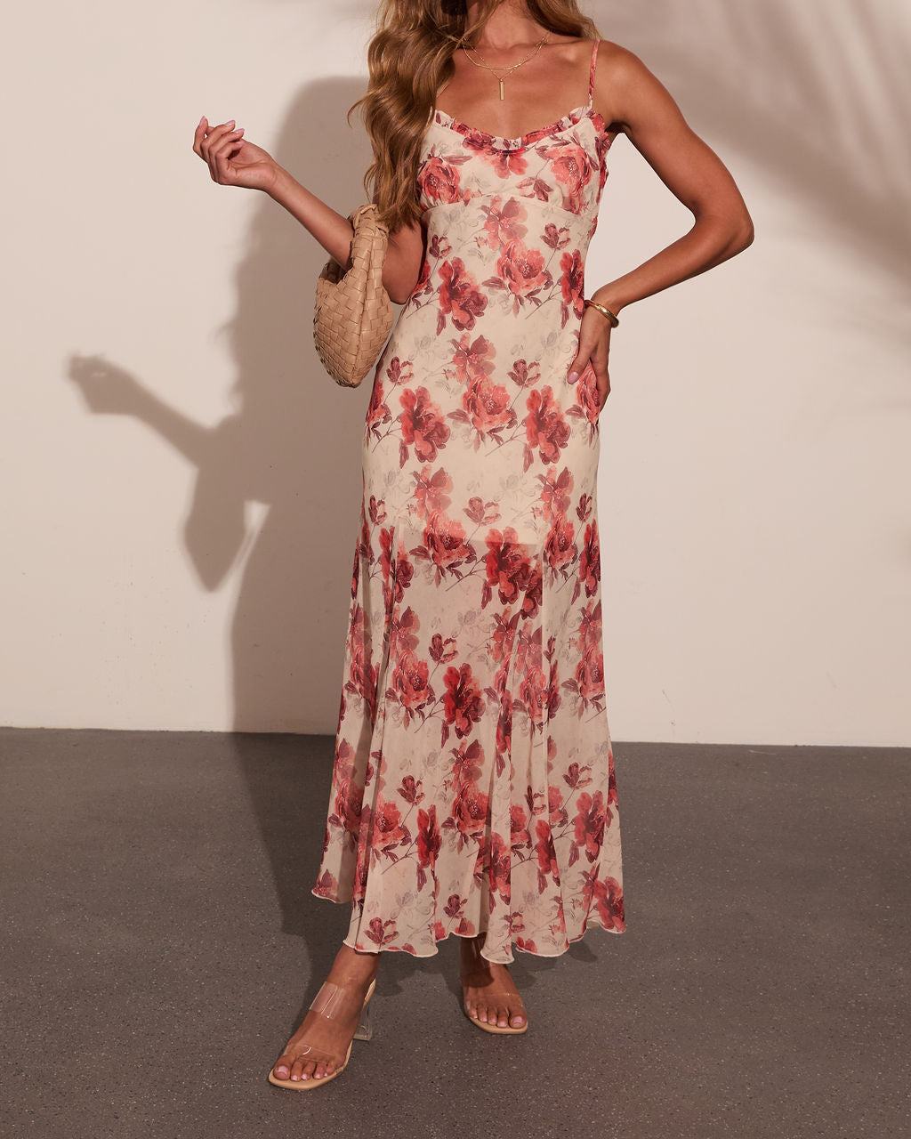 Petal Paradise Slip Floral Maxi Dress