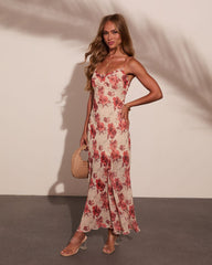 Petal Paradise Slip Floral Maxi Dress