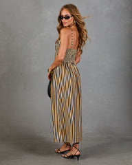 Sunstone Drift Striped Maxi Dress