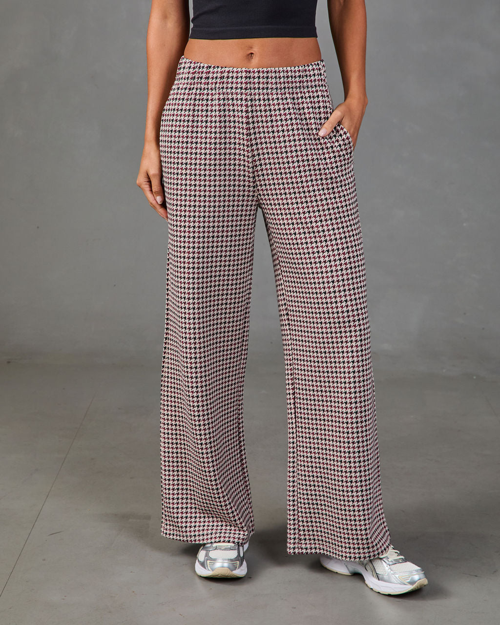 Gentle Pace Houndstooth Scuba Pants