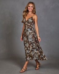 Turning Leaves Floral Maxi Dress