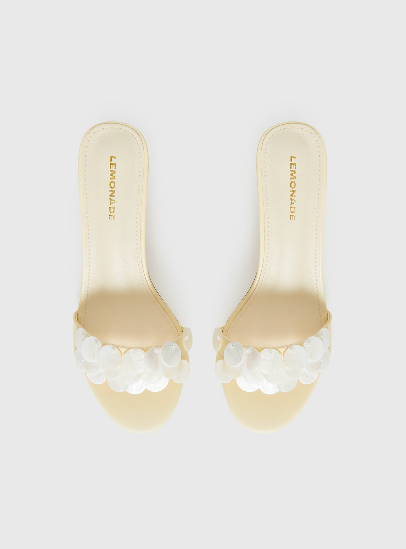 Early Pop Sequin Heels Yellow