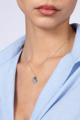 Charm necklace - Silver solid heart