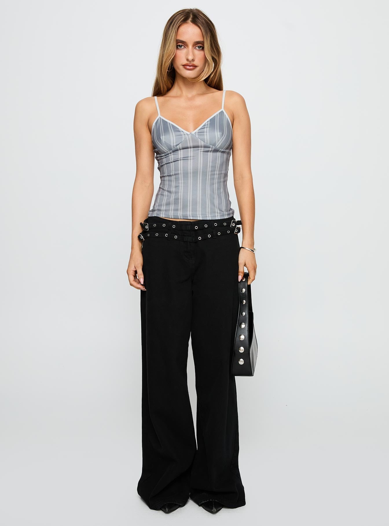 Baccarat Belted Denim Pant Black