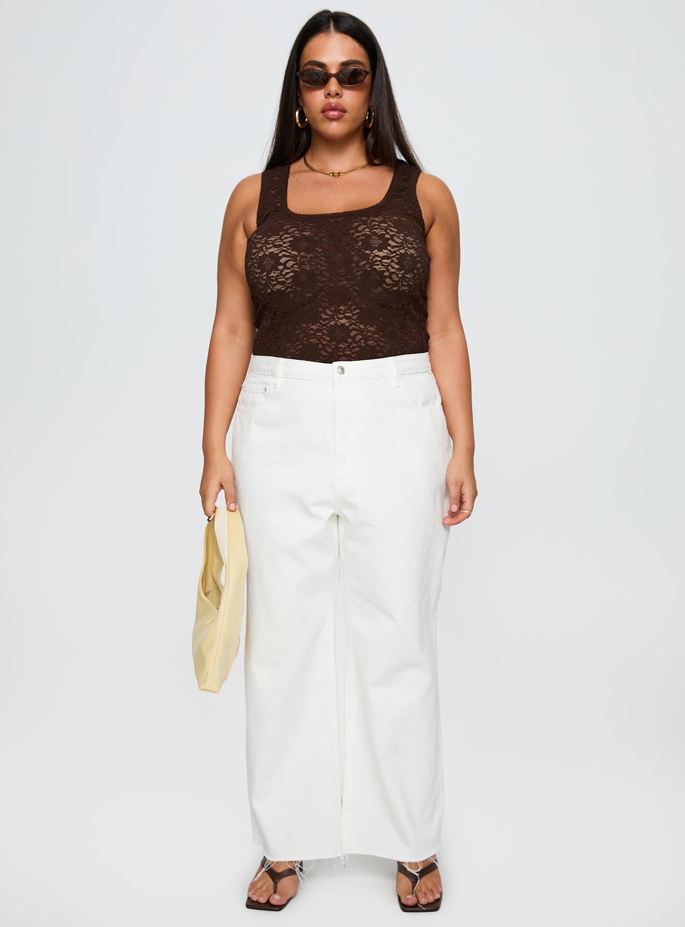 Fawcett Jeans White Curve