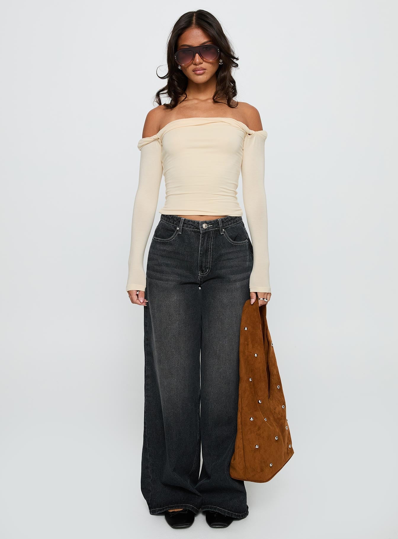 Dusky Long Sleeve Top Cream