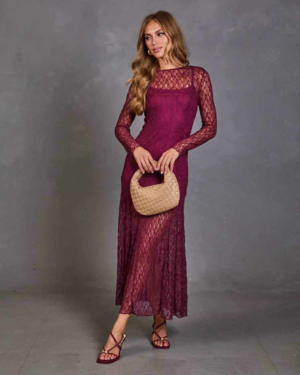 Moonlit Dream Lace Maxi Dress