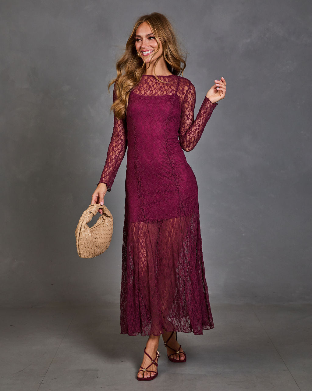 Moonlit Dream Lace Maxi Dress