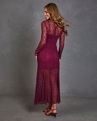 Moonlit Dream Lace Maxi Dress