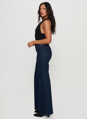 Thearlie High Flare Jean Dark Wash