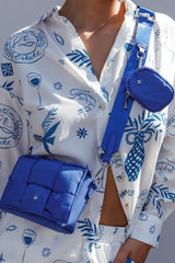 Peta And Jain Vespa Shoulder Bag Cobalt Blue