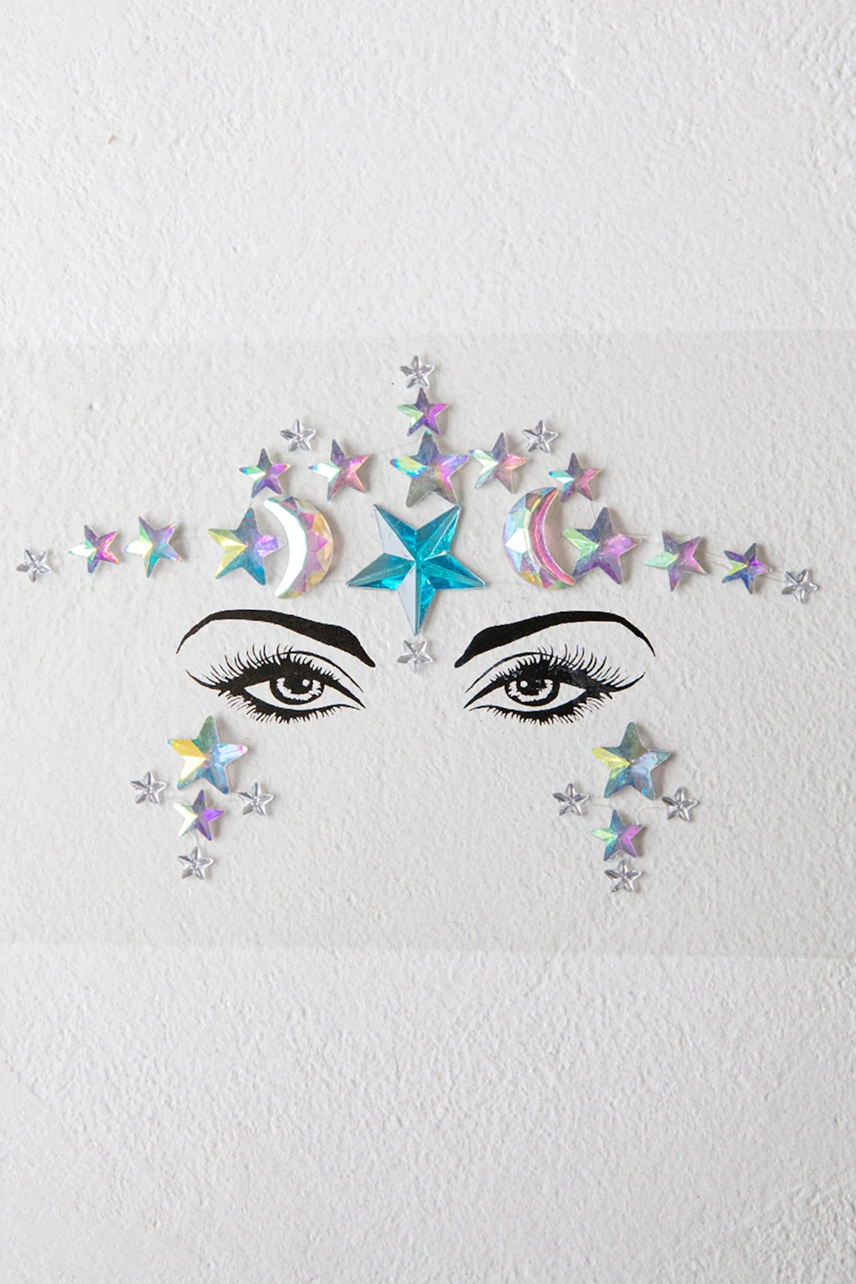 Electric Nights Face Jewels Multi F
