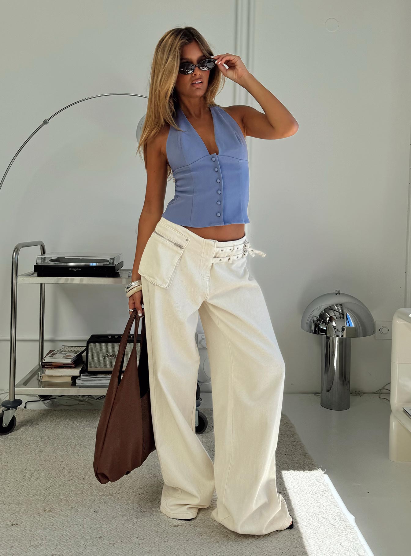 Paltrow Cargo Jeans Cream