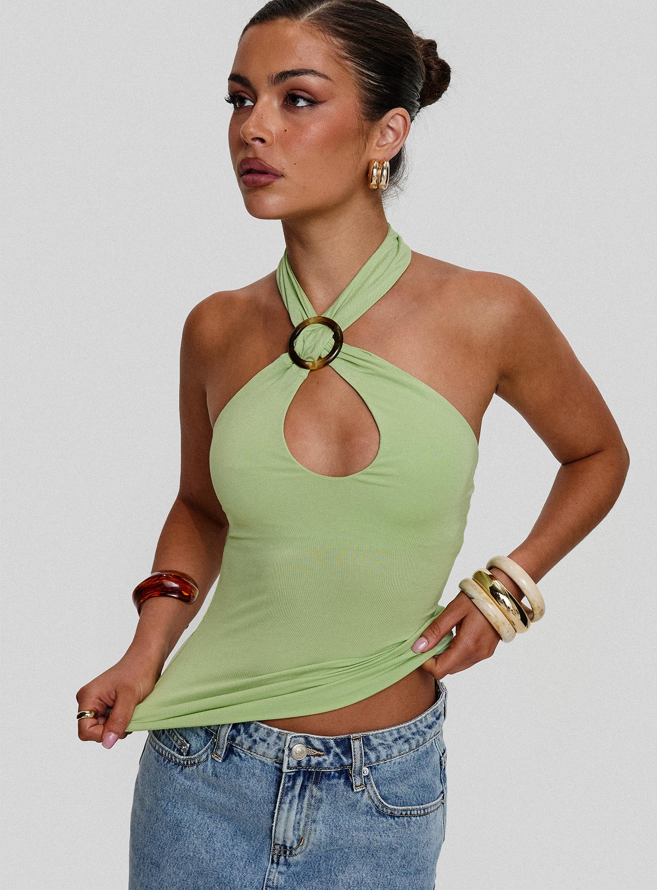 Quell Top Green