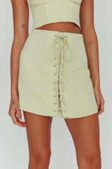 Ventura Lace-Up Skirt Mint