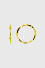 Gold waves ring