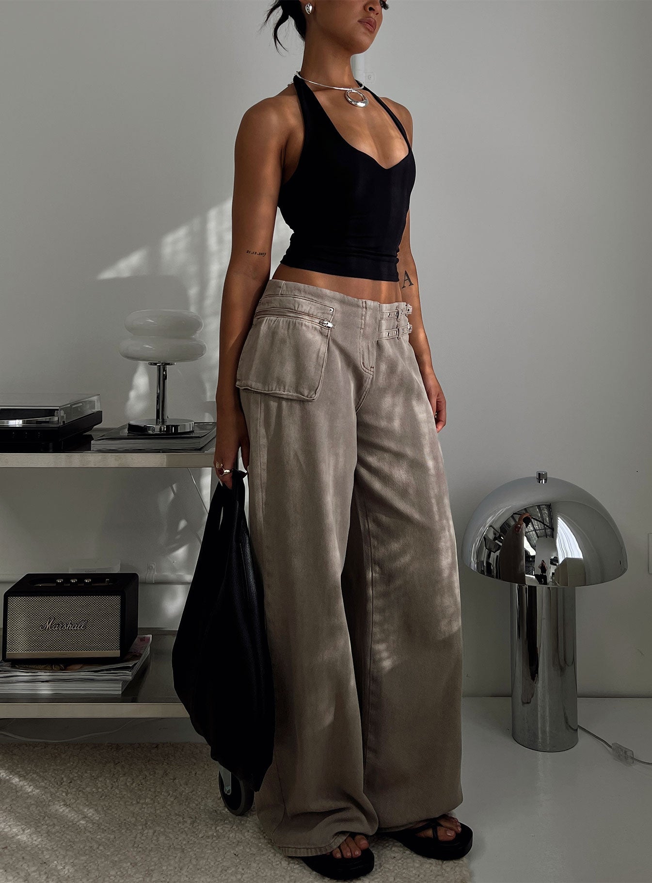 Paltrow Cargo Jeans Washed Brown