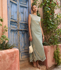 ARTEMISE DRESS -- SAGE