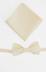Abel Yellow Bow Tie And Pocket Square Set