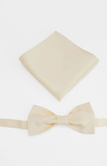 Abel Yellow Bow Tie And Pocket Square Set