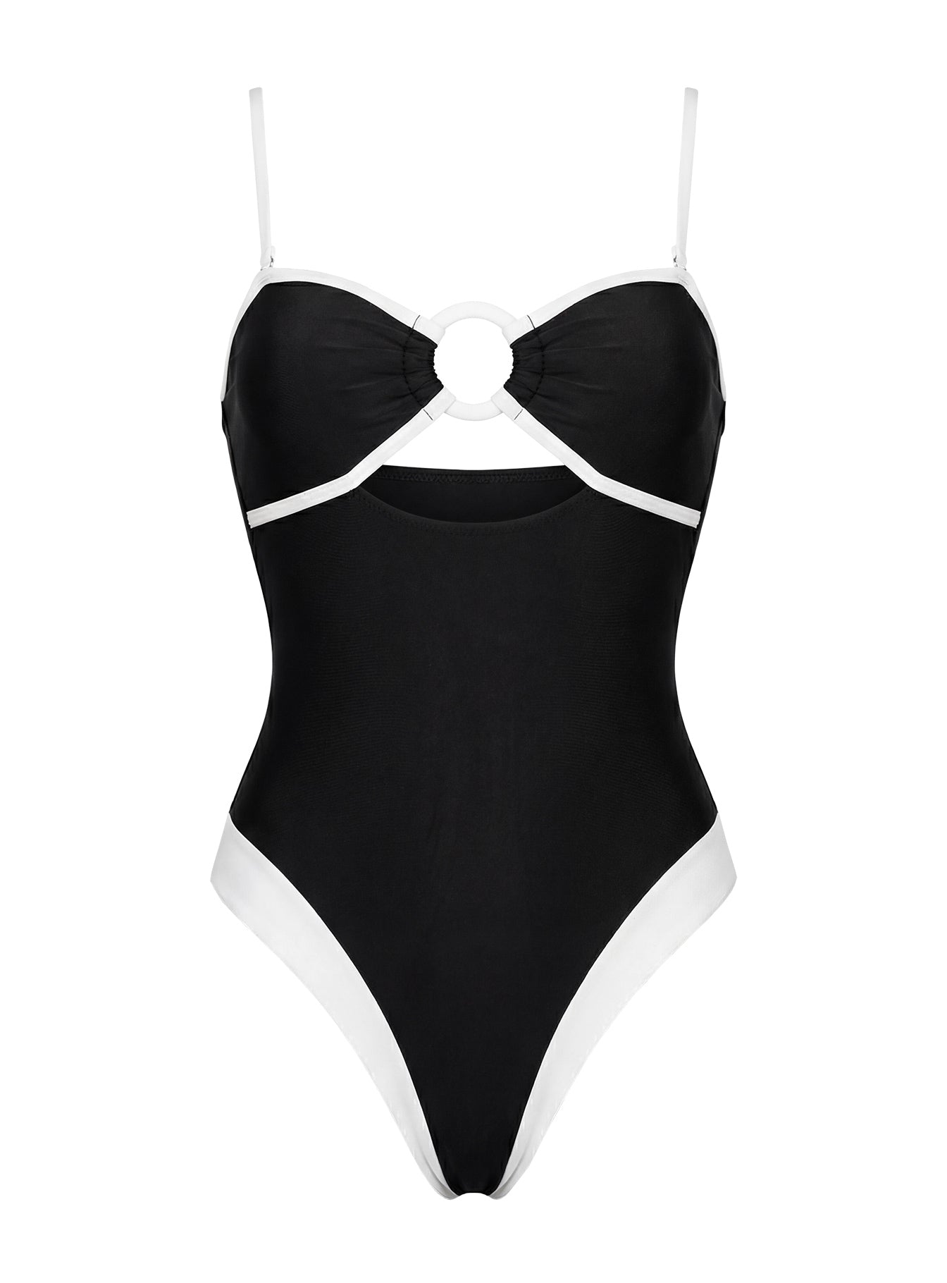 Alycee Ring One Piece Black / White