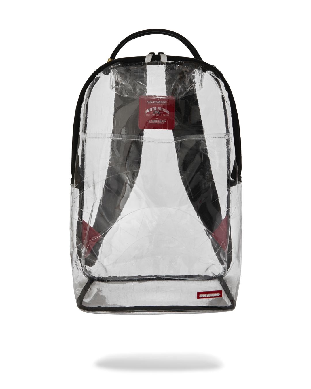 FULLY CLEAR EMBOSSED BOSS BACKPACK