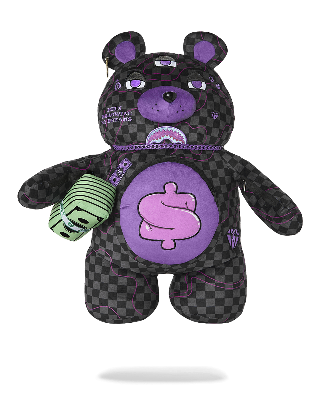 PURPLE SLIME SHARK MONEYBEAR BACKPACK