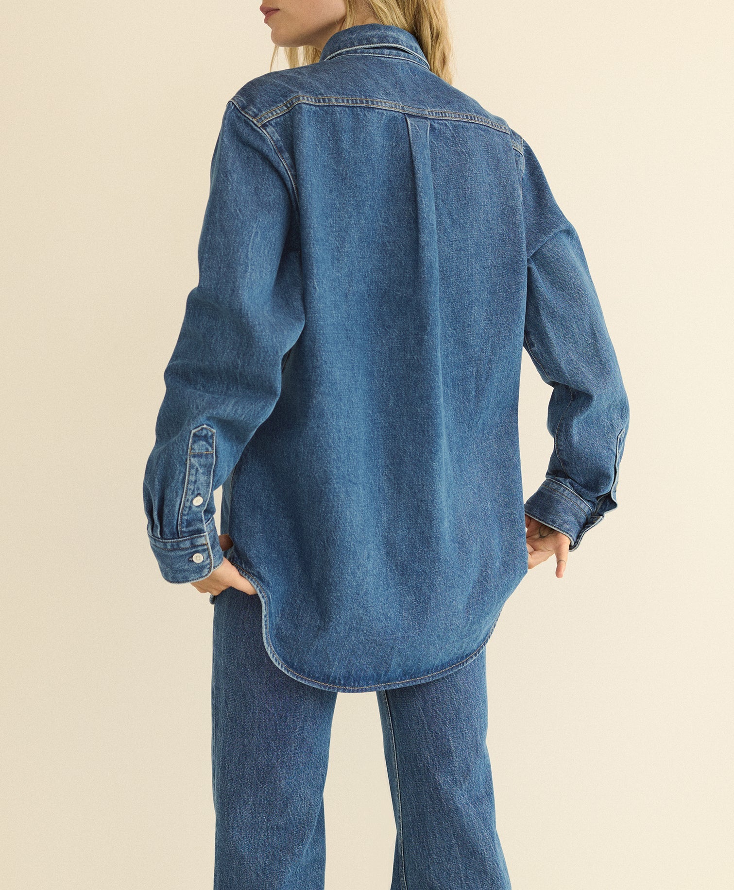 BACALL SHIRT -- ROUSSILLON MID WASH