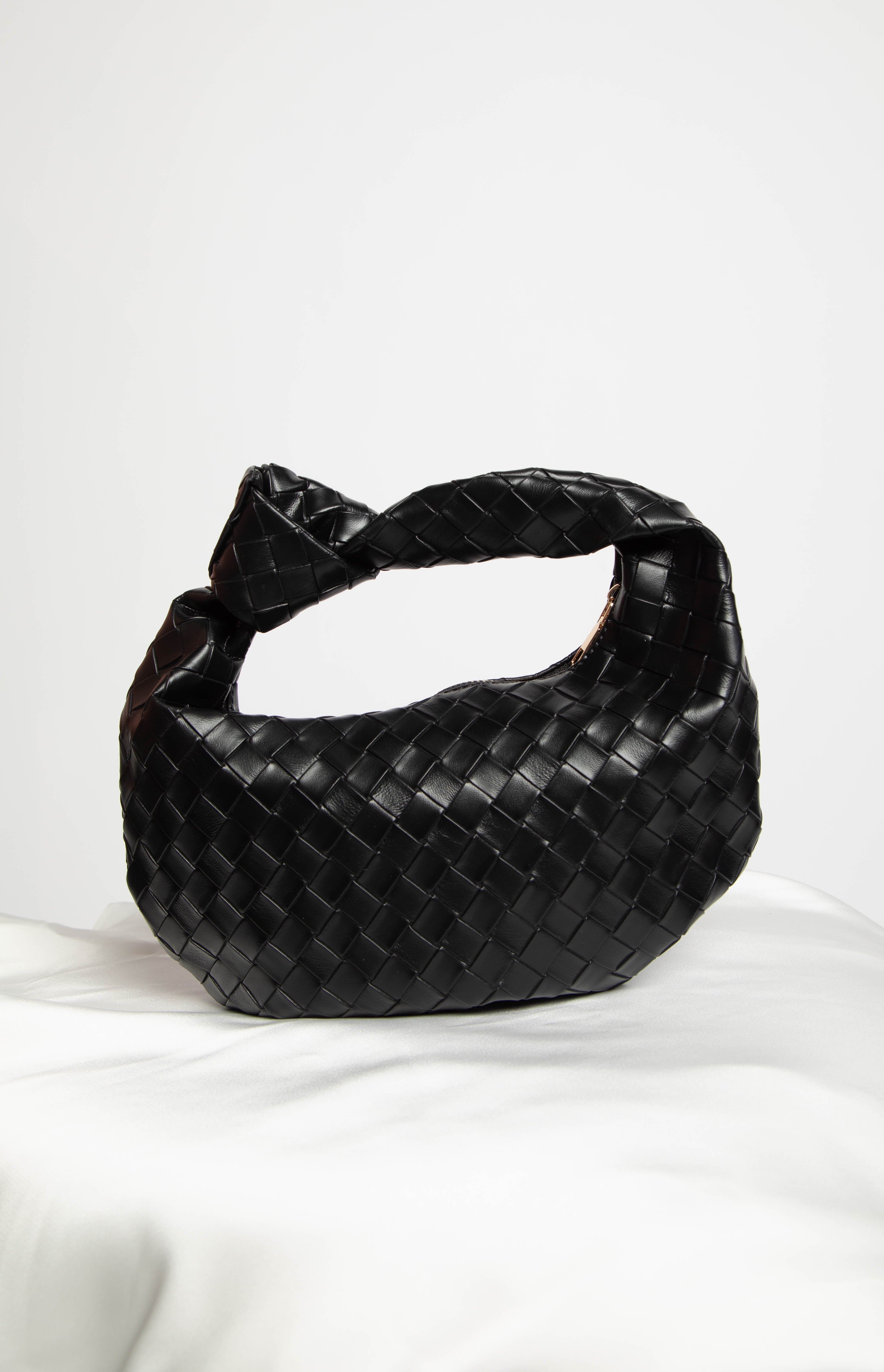 Rylie Black PU Shoulder Bag