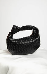 Rylie Black PU Shoulder Bag