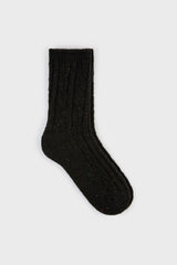 Black rainbow fleck thick socks