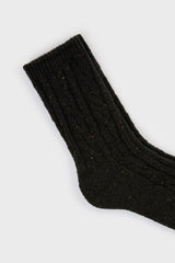 Black rainbow fleck thick socks
