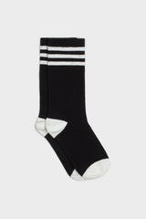 Black and white varsity striped socks