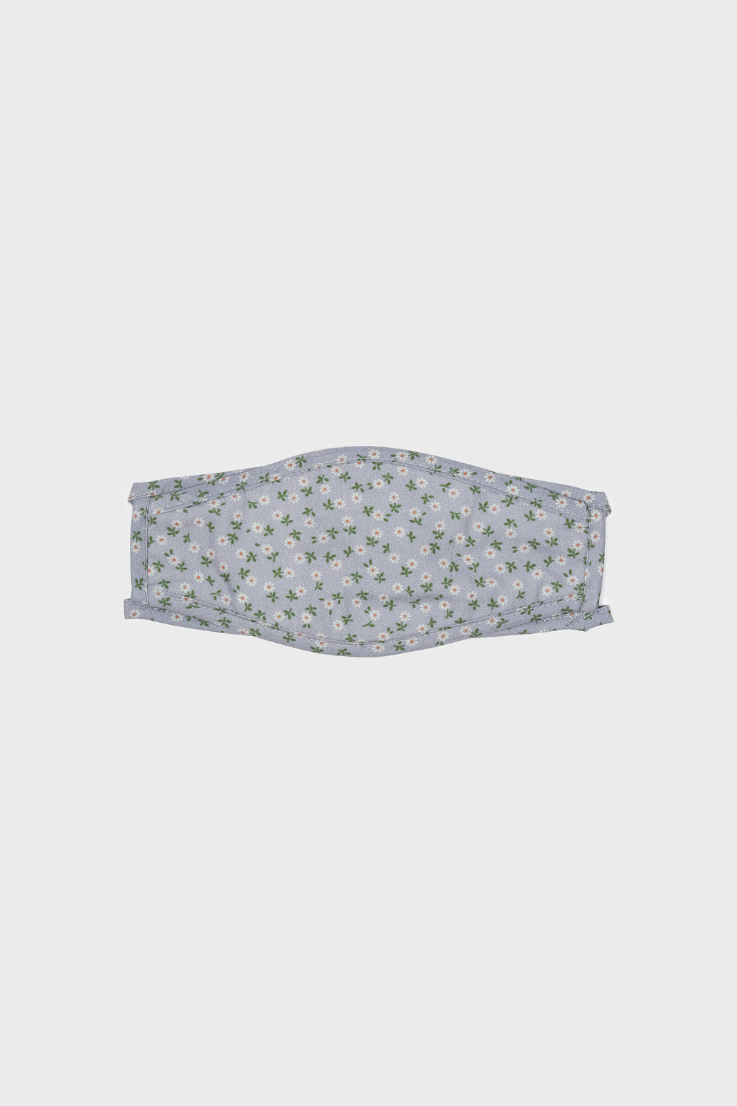 Blue and tiny white daisy print face mask