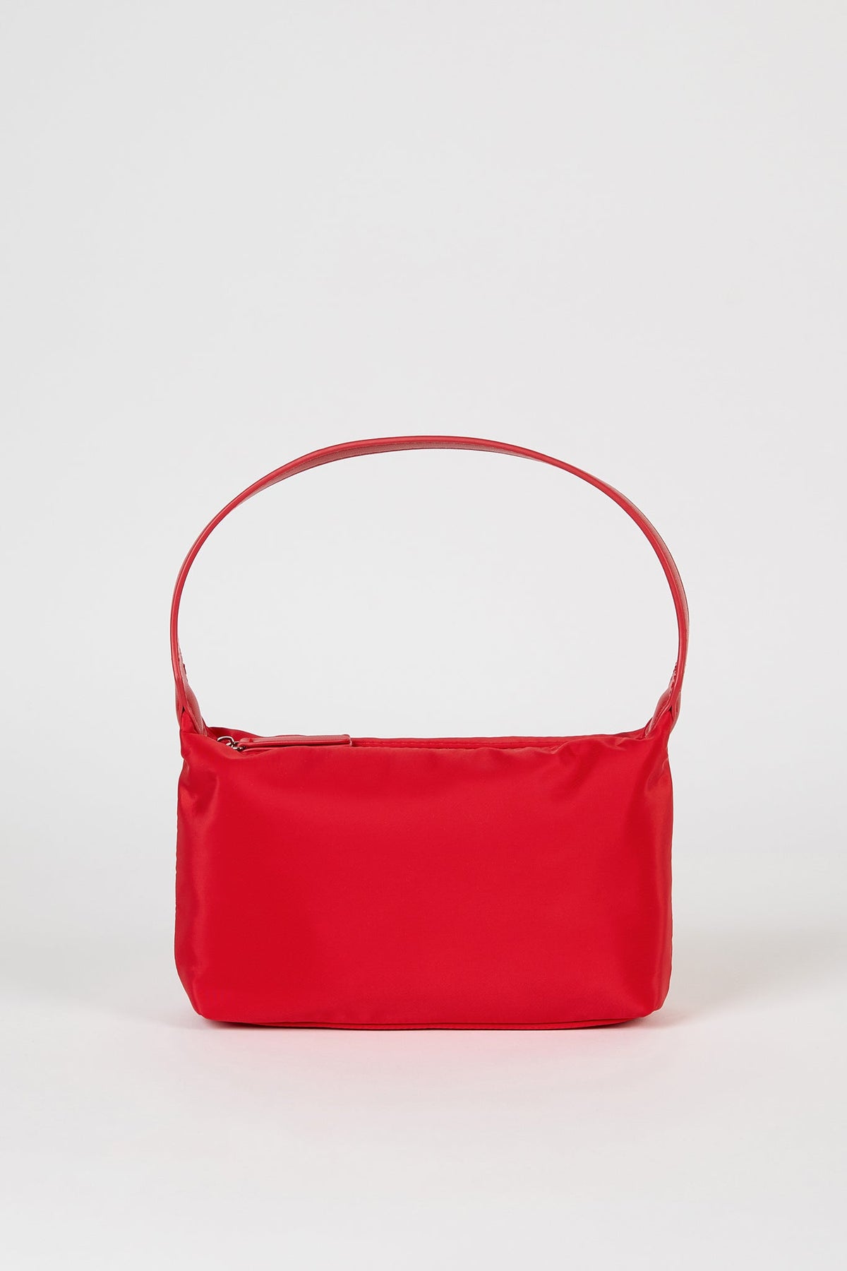 Bright red smooth mini shoulder bag