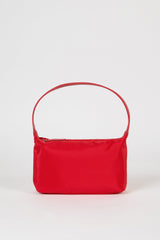 Bright red smooth mini shoulder bag