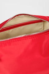 Bright red smooth mini shoulder bag