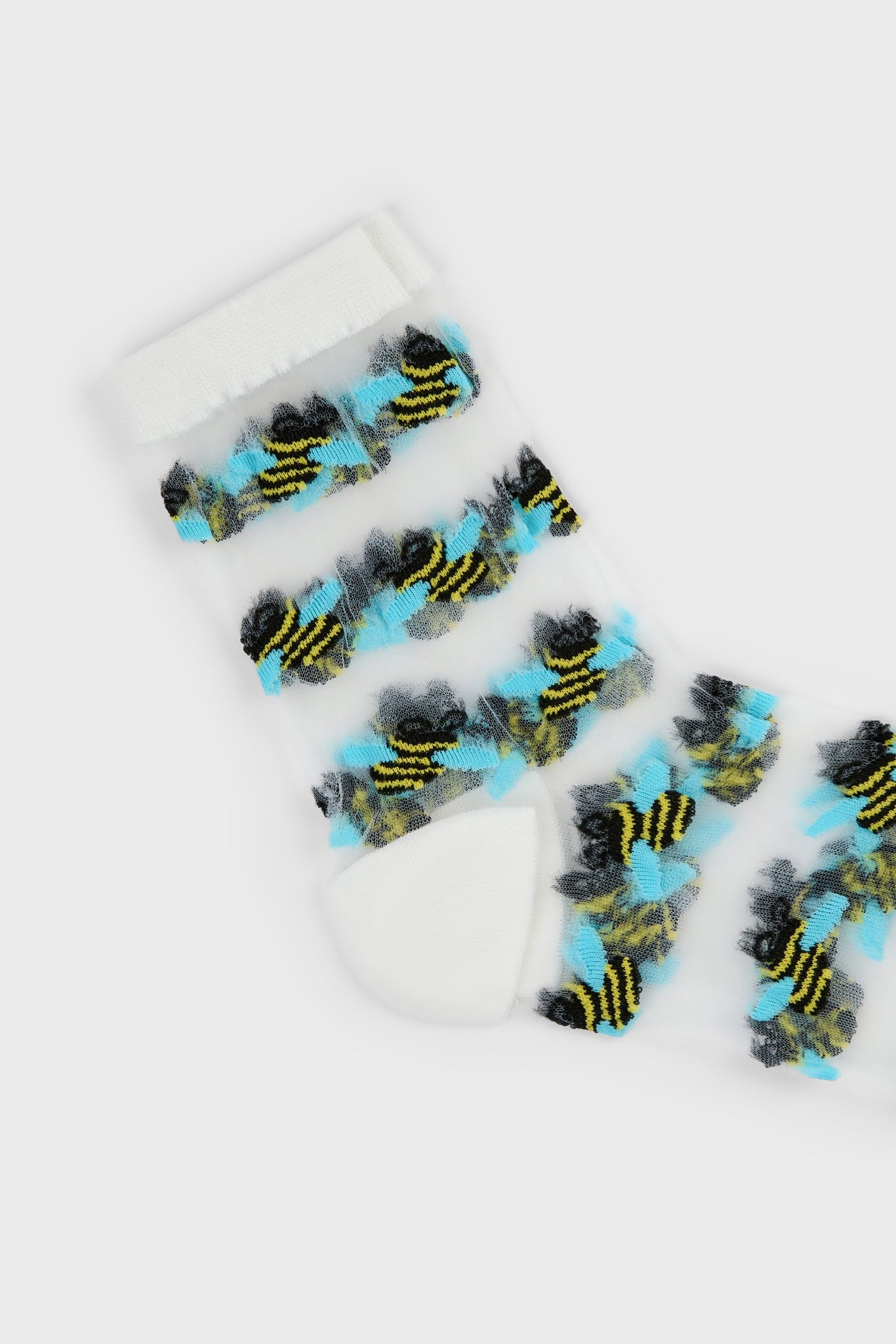 Bumble bee sheer socks