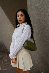 TEN TONES Bruno Baguette Bag Olive