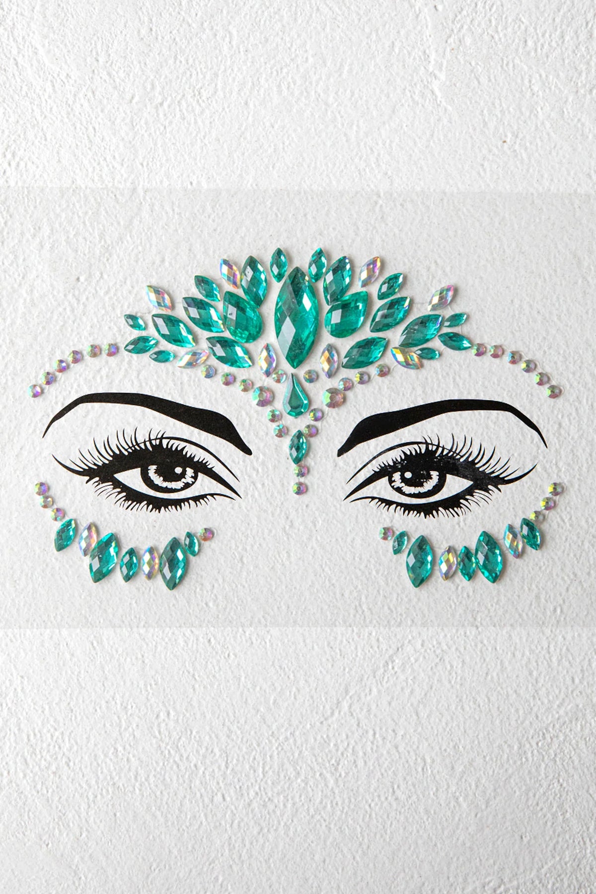 Electric Nights Face Jewels Multi A