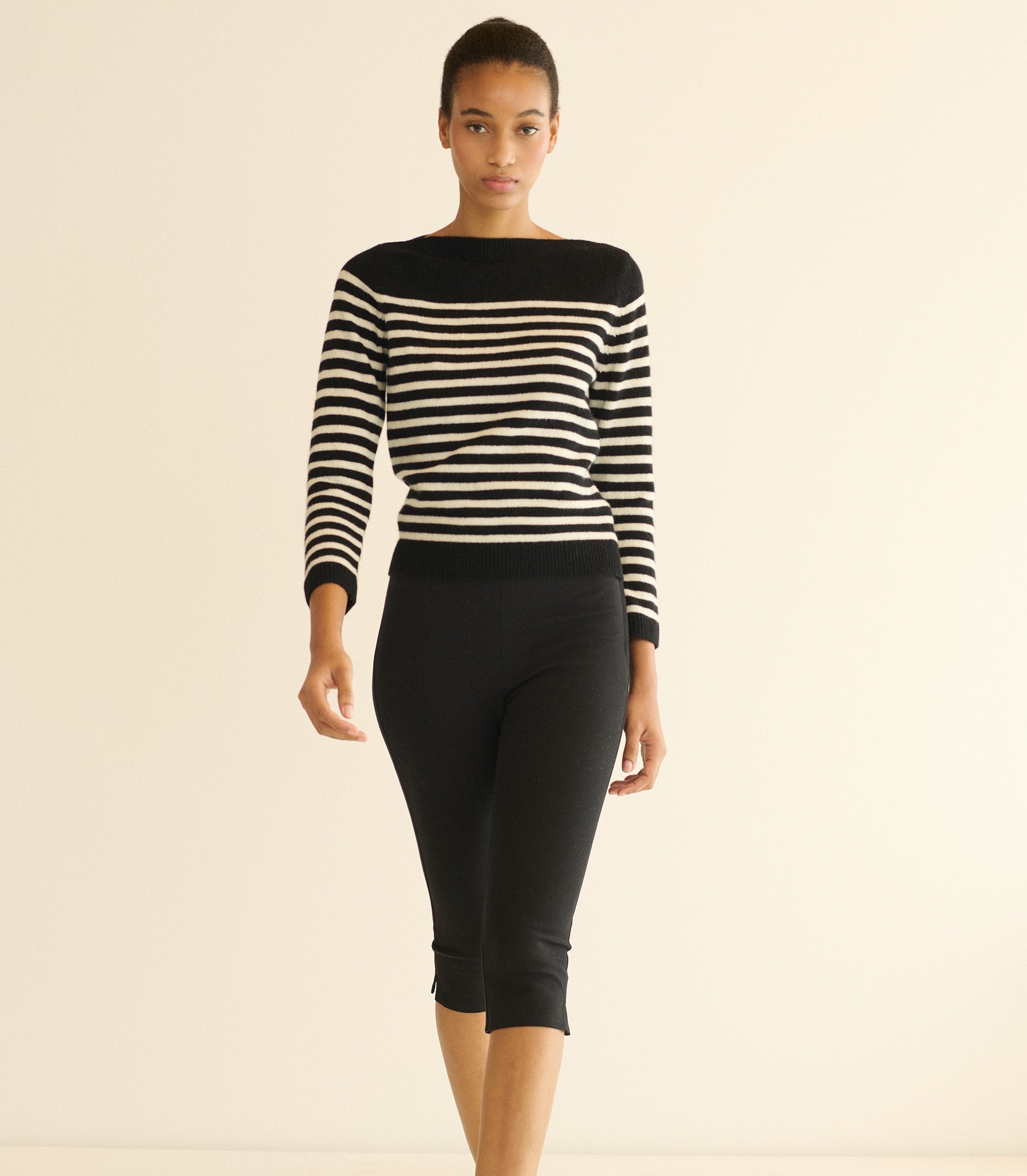 CLAIRMONT SWEATER -- MARCEAU STRIPE
