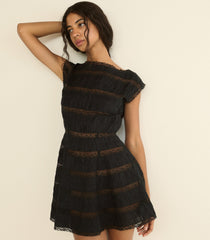 CORNELLA DRESS -- BLACK