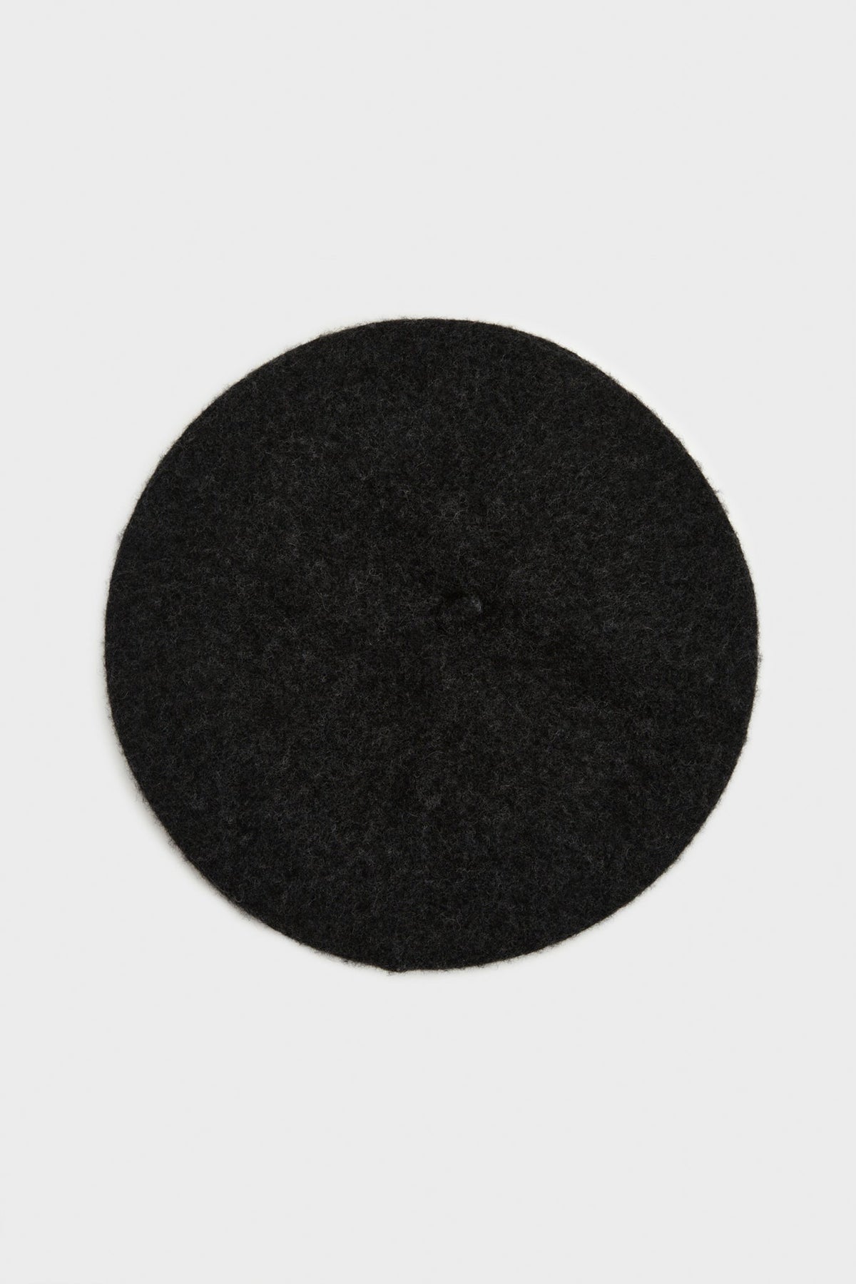 Charcoal wool beret