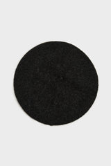 Charcoal wool beret