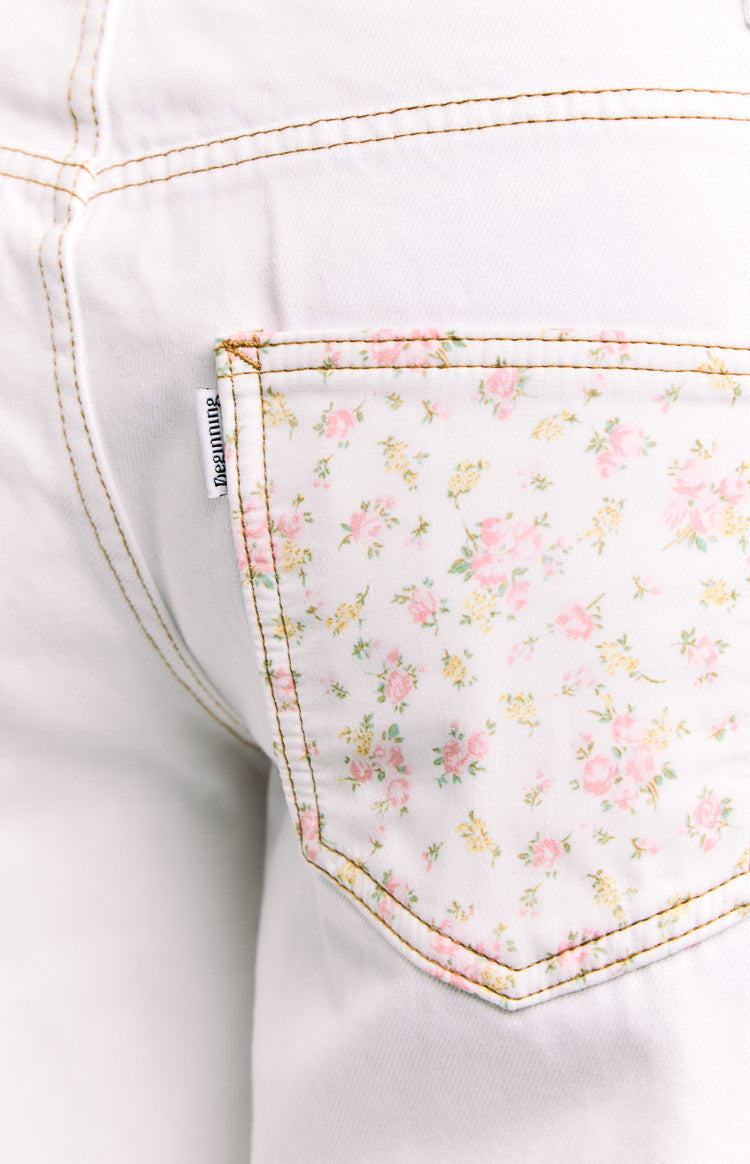 Charli White Low Waist Baggy Leg Jeans