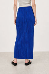 Cobalt blue ribbed skirt