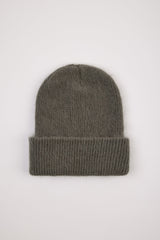 Cocoa mohair beanie hat