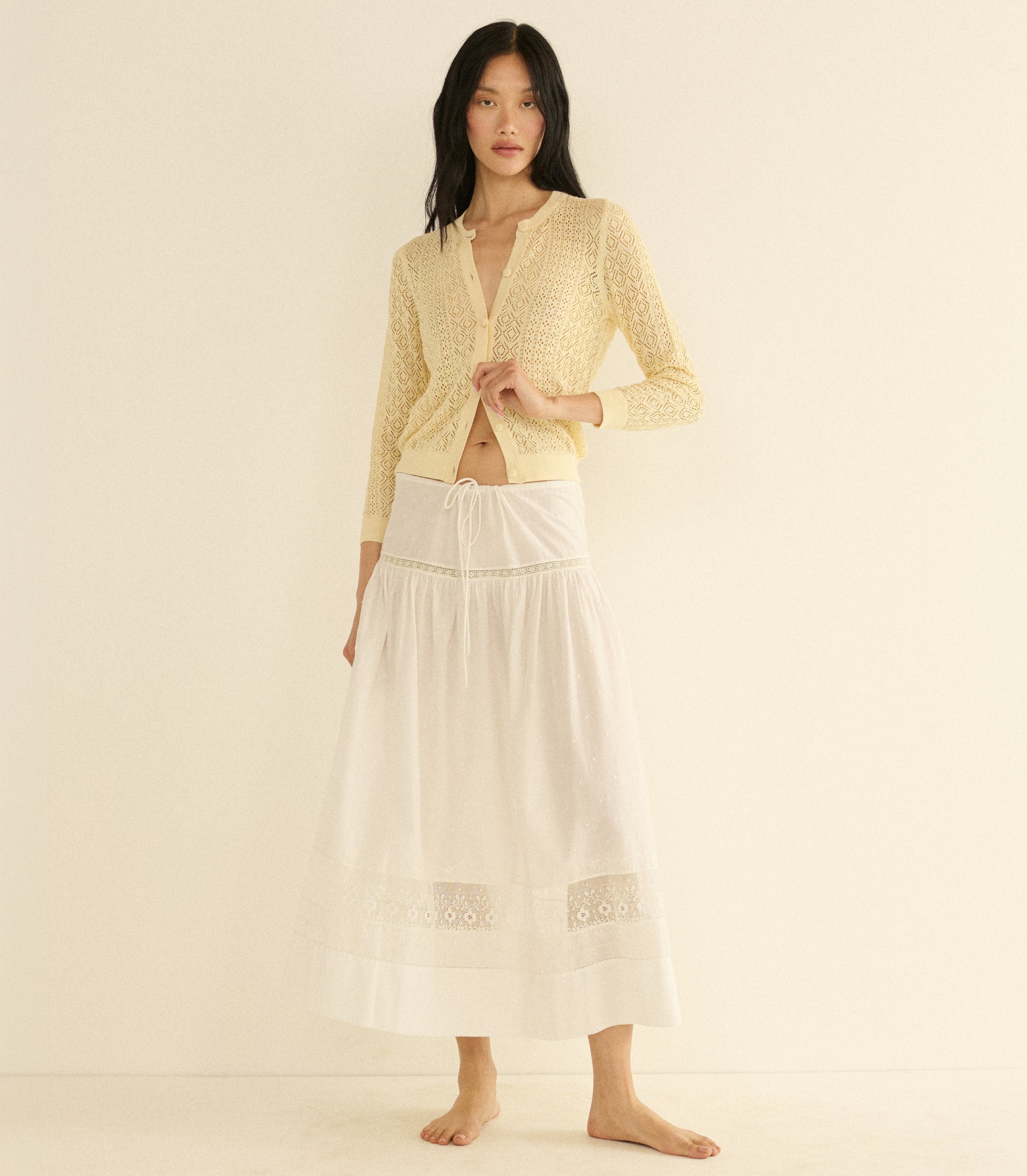 DIANE CARDIGAN -- VANILLA