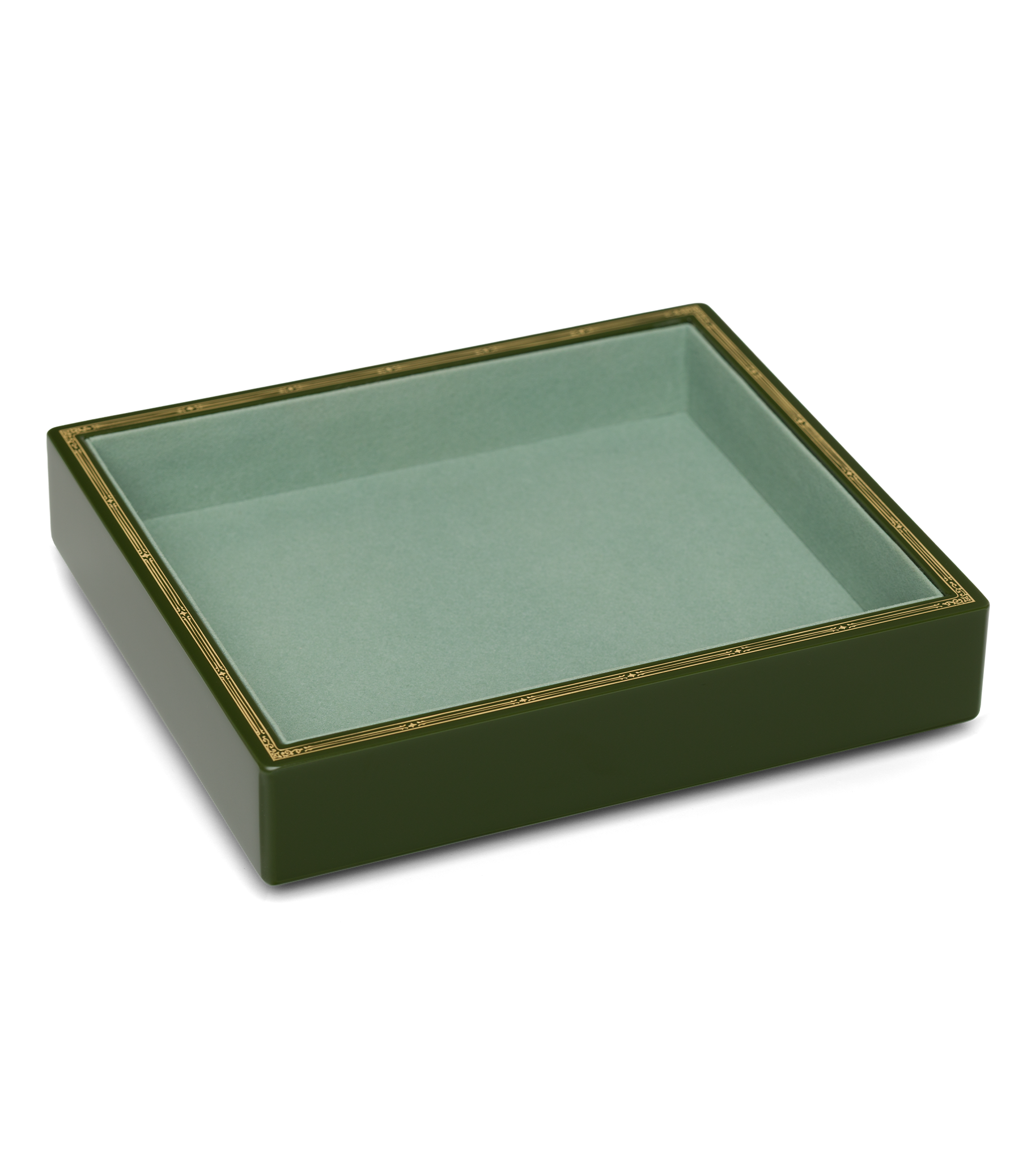 DÔEN & TROVE SMALL JEWELRY TRAY -- OLIVE GREEN